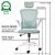 Cadeira De Escritório Brin7 B7 002 Ergonômica Branca Mesh - Imagem 5