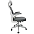 Cadeira De Escritório Com Apoio De Lombar 3d Brin7 B7-010-br Branco Malha - Imagem 3