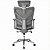 Cadeira Para Escritorio Ergonômica Premium Ajuste Lombar Cinza Mesh - Imagem 4