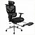 Cadeira Para Escritorio Ergonômica Premium Ajuste Lombar Preto Mesh - Imagem 1
