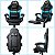 Cadeira Gamer Brin7 Couro Sintético Preto Azul - Imagem 7