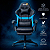 Cadeira Gamer Brin7 Couro Sintético Preto Azul - Imagem 4