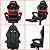 Cadeira Gamer Brin7 Couro Sintético Preto Vermelho - Imagem 7