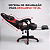 Cadeira Gamer Brin7 Couro Sintético Preto Vermelho - Imagem 6