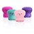 Esponja de Silicone Massageador Esfoliante Limpeza Facial Polvo para Skincare - Imagem 1