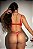 Body Kylie de renda fio dental vermelho - Imagem 2