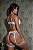 Conjunto Lingerie Branco em Renda e Tule com Cinta-Liga e Calcinha Fio - Imagem 2