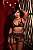 Conjunto Lingerie Preto em Renda e Tule com Cinta-Liga e Calcinha Fio - Imagem 1