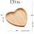 Bandeja de Bambu Heart Coração Natural Lyor 17x16,5cm - Imagem 2
