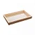 Bandeja de Madeira com Sisal e Bambu Bege 30cm x 17cm x 4cm - Woodart - Imagem 1
