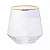 Conjunto 2 Copos Baixos de Vidro com Fio de Ouro Lines 330ml - Wolff - Imagem 2