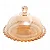 Queijeira de Cristal de Chumbo Daisy Âmbar 19,5cm x 13cm - Wolff - Imagem 2