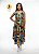 Vestido Longo Afro Geométrico Multicolor – 96% Poliéster 04% Elastano - Imagem 1