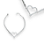 Pulseira Riviera Coração Prata 925 2mm - Imagem 1