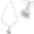 Pingente Prata 925 Yoga Cravejado com Zircônias Cristal 1mm - Imagem 1