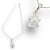 Pingente Prata 925 Pata Pet Cravejada Zircônias Cristal 1mm - Imagem 1