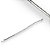 Pulseira Prata 925 Elo Lacraia 3mm - Imagem 1