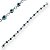 Pulseira Prata 925 Olho Grego Azul Claro - Imagem 1