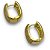 Brinco Semijoia Argola Luxo Cravejada Zircônias Cristal 12mm - Imagem 2