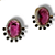 Conjunto Semijoia Luxo Pedras Naturais Rosa e Cristal - Imagem 2