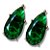 Conjunto Semijoia Luxo Pedras Naturais Verdes e Cristal - Imagem 3