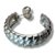 Conjunto Semijoia Luxo Aro Rígido Ródio Branco - Imagem 4