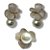 Conjunto Semijoia Luxo Flor com Pérolas e Microzircônias - Imagem 1