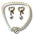 Conjunto Semijoia Luxo Coração com Microzircônias e Pérolas - Imagem 1