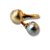 Conjunto Semijoia Luxo Bolinhas Diamantadas Dois Banhos - Imagem 3