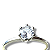 Anel Prata 925 Solitário Cristal - Imagem 2