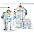 PRÉ VENDA - KIT UNIFORME PROFISSIONAL BRANCO - BRASILIA - Imagem 1