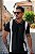 CAMISETA MASCULINA TEXTURIZADA PRETO/BRANCO - Imagem 1