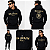 BLUSA IMPORTADA PRETA/DOURADO BALMAIN C/ CAPUZ - Imagem 2