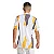 Camiseta Real Madrid Pré-Jogo 2024/25 Branca e Laranja - Imagem 3