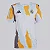 Camiseta Real Madrid Pré-Jogo 2024/25 Branca e Laranja - Imagem 4