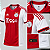 Camiseta Ajax Vermelha e Branca Masculina – Modelo Torcedor - Imagem 2