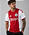 Camiseta Ajax Vermelha e Branca Masculina – Modelo Torcedor - Imagem 1