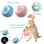 Bola Inteligente Giratória Interativa para gato Rosa USB - Imagem 3