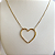 Colar com Coração - Ouro 18K - Imagem 1