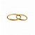 Par de Alianças Meia Cana 2mm Ouro - Imagem 1