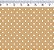 TRICOLINE BEGE 100% ALGODÃO ESTAMPADA PLUS POÁ 0,50cm X 1,50m | P1010C82 - Imagem 1