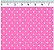 TRICOLINE ROSA CHICLETE 100% ALGODÃO ESTAMPADA PLUS POÁ 0,50cm X 1,50m | P1010C08 - Imagem 1