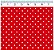 TRICOLINE VERMELHO 100% ALGODÃO ESTAMPADA PLUS POÁ 0,50cm X 1,50m | P1010C04 - Imagem 1