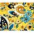 TRICOLINE DIGITAL 100% ALGODÃO ESTAMPADA FLORAL 0,50cm X 1,50m | CMC00018 - Imagem 1