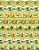 TRICOLINE DIGITAL 100% ALGODÃO ESTAMPADA BARRADO 3D FRUTAS E LEGUMES 0,55cm x 1,50m | PAN23C01 - Imagem 2