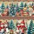 TRICOLINE DIGITAL 100% ALGODÃO ESTAMPADA BARRADO 3D NATAL 0,55cm x 1,50m | PAN62C01 - Imagem 1