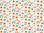 TRICOLINE DIGITAL 100% ALGODÃO ESTAMPADA ARCO IRIS 0,50cm X 1,50m | 93417C01 - Imagem 1