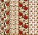TRICOLINE DIGITAL 100% ALGODÃO ESTAMPADA NATAL BARRADO 0,55cm x 1,50m | CH000156 - Imagem 1