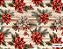 TRICOLINE DIGITAL 100% ALGODÃO ESTAMPADA NATAL BICO DE PAPAGAIO FUNDO MADEIRA 0,50cm x 1,50m | CH000181 - Imagem 1
