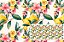 TRICOLINE DIGITAL 100% ALGODÃO ESTAMPADA LIMÃO E FLORES GRANDES 0,50cm X 1,50m | 93602C01 - Imagem 1